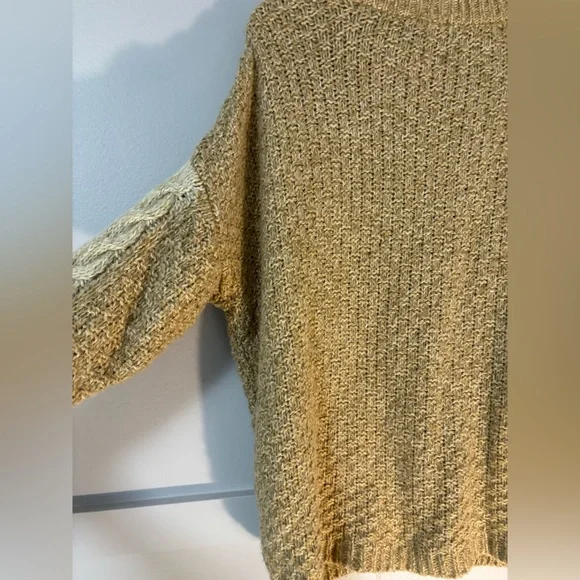 Ecote Cable Knit Drop Shoulder Oversized Sweater - Picture 7 of 12